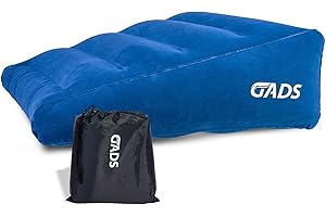‎GADS Gads Aufblasbares Keilkissen für Schlaf und Komfort – Tragbares Keilkissen für Reisen, aufblasbares Bettkeilkissen zur Unterstützung