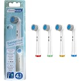 Denthauz Sensetive - Ekstra Yumuşak Oral-B Uyumlu Diş Fır&ccedil;ası Başlığı - 4 Adet Yedek Başlık