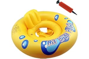 DOLYUU Bébé Siège De Piscine,Enfant Flotteur Bague De Natation Flottante, Réglable Taille Gonflable pour Enfants.