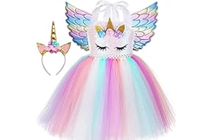 Sincere Party Vestito Tutu da Principessa Unicorno per Ragazze per Feste di Compleanno per Ragazze, Halloween, Costume da Unicorno di Carnevale, Occasioni di Vestire a Tema Unicorno