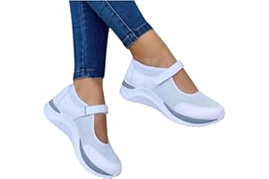 NUSGEAR 2023 Baskets Chaussures femmes Faciles à mettre et à enlever Sandales compensées à Chaussures à semelles épaisses Sandales De Sport à Glissière Orthopédiques Pour Femmes, Sandales Confortables Sport