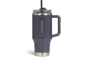 ‎IGLOO IGLOO Kubek termiczny Travel Mug 32 – izolowany kubek podróżny, kubek do picia ze stali nierdzewnej, antracyt, 900ml, na kemping, do samochodu, łodzi i w czasie wolnym