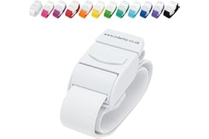 ROLSELEY Qualität Medizinischer Venenstauer mit Schnellverschlussschnalle und Latexfreiem Polyester-Gummiband für Krankenschwester, Hebamme, Rettungssanitäter, Phlebotomiker, Medizinstudent (WEIß)