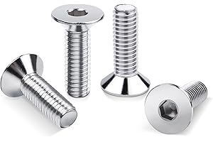 50 Stück M5x25mm Senkkopfschrauben Edelstahl, Leryati Din 7991 A2 V2A Senkkopf Innensechskant Senkschrauben Genannt, Senkschraube mit Innensechskant Vollgewinde Senkkopfschrauben mit Metrischen