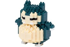 Nanoblocks NBPM012 Pokemon Snorlax, Bandai, Ronflex