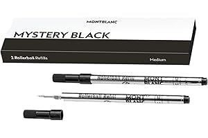 Montblanc Lot de 2 recharges de stylo-bille Noir (Mystery Black) M