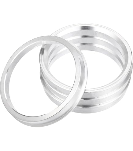 Quarkzman 4 Anelli Centraggio Mozzo In Alluminio – OD 76 Mm, ID 57,1 Mm, Spessore 10 Mm, Per Eliminare Vibrazioni Ruote