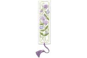 Textile Heritage Sweet Peas Bookmark Cross Stitch Kit