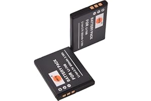 DSTE DE DSTE - Confezione da 2 batterie di ricambio compatibili con Li-70B e Olympus D-700 D-705 D-710 D-715 D-745 FE-4020 FE-4040 FE-5040 VG-110 VG-120 VG-130 VG-140 VG-145 VG-145 50 VG. Fotocamera 160 X-940