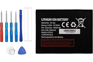 Vvsialeek Batteria di ricambio W-10A di alta qualità per Net-gear MR1100 AT&T Nighthawk M1 LTE, MR2100 M2 con kit di strumenti gratuito.