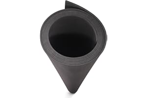 Noire Mousse EVA 3mm, MEARCOOH 150cm*90cm Mousse EVA Cosplay, 1PCS Feuille Mousse EVA densité 86kg/m3 pour les costumes de cosplay, l'artisanat, les projets de bricolage (Noir 3mm)