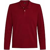 TUDORS Polo Yaka T-shirt Standart Fit Uzun Kollu Pamuklu, TS250002