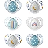 Tommee Tippee Ciucci Night Time, Design Simmetrico Ortodontico, in Silicone Privo di BPA, 6-18 Mesi, Confezione da 6