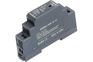 Kssvzz Hutschienen-Netzteil 12V DC 1.25A 15W, Eingang 100-240V AC 50/60 Hz DIN-Schienen-Transformator für Heim- oder Industrieautomation