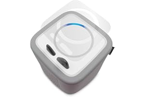 yabaduu 2er Set Schutzfolie kompatibel mit Toniebox 2 passgenaue transparente Folie Zubehör Aufkleber Schutzcover Kratzschutz Matt für Kinder Spielzeug F03 (00 Transparent, Ohne Wunschname)