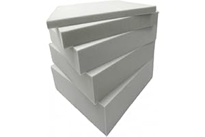 SELECT-ED Sleep Wish HIGH DENSITY UPHOLSTERY FOAM CUT TO ANY SIZE CUSHIONS | SEAT PAD SEATING | DINING SEAT | STOOL | CHAIR WHITE FIRM FOAM UPHOLSTERY FOAM