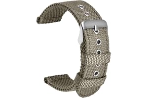 ULLCHRO Nylon Cinturini Orologi Alta qualità Orologi Bracciale Militari Esercito - 18mm, 20mm, 22mm, 24mm Cinturino Orologio Fibbia Dell'acciaio Inossidabile