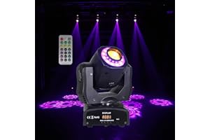 ‎OLOAXOLX Discolicht Partylicht - Moving Heads 8Gobos Disk, 3 Beam Light 24 Gobos DMX-512,10/12CH für Discolicht partylicht,Bar, Bühne, Nachtclub, Disco, Band, Tanzfläche Bühne Show, Wedding