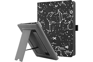 HGWALP Custodia universale per 6-7 pollici eReaders, Folio Stand Cover con cinturino compatibile con Kindle Paperwhite/Colorsoft/Kobo/Tolino/Pocketbook/Sony 6" 6.8" 7" E-Book Reader-COS