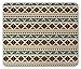 Produktbild Drempad Gaming Mauspads, Blue and Beige Mouse Pad, Boho Ethnic Native American Primitive Folk Design, Standard Size Rectangle Non-Slip Rubber Mousepad, Cadet Blue Pale Peach Brown and Beige