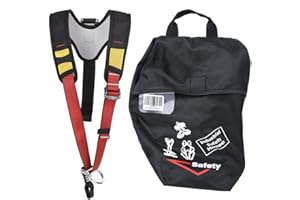 BANAPOY Harnais D'escalade, Harnais de Sécurité, Ceinture de Sécurité Demi-haut du Corps pour L'escalade de Sauvetage, Équipement D'escalade D'arbre,Sangle de Sécurité pour le Travail Aérien,Escalade Baudrier