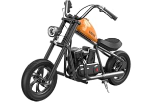HYPER GOGO Cruiser 12 Elektro Motorrad Kinder, Elektromotorrad mit 160W Motor, 8/12/16 km/h Geschwindigkeitsmodos, 12 Zoll Luftreifen, 12KM Lange Reichweite, Moto Cross für Kinder von 6-12 Jahren