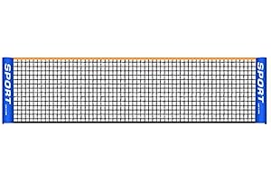 PENLIMLY Rete da tennis portatile, rete pieghevole per badminton, rete da pallavolo per piscina, spiaggia, cortile, interni ed esterni, rete per allenamento sportivo per bambini, adulti, calcio, tennis,