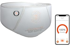 VULPÉS BellyBelt Fascia Lombare Riscaldante High Tech Senza Fili con Batteria, Scalda Schiena e Scalda Pancia, Cintura Termica Dolori Ciclo Mestruale, Cuscino con Timer, Termoforo Endometriosi, Girlish Pad
