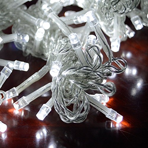 KNOW LED-Schnur-Lichter —– 300 LED-Innen-und Außen Vorhänge Eiszapfen Lichterketten Lichterketten in der Hochzeit Gartenhaus Schlafzimmer genutzt Weihnachtsbeleuchtung Dekoration 3 m * 3 m (warmes Weiß) - 5