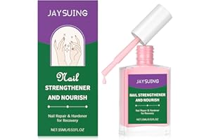 OPEIXSAYKOC Smalto Rinforzante Unghie,Rafforzatore per unghie 15ml,Siero per la cura delle unghie,Smalto Trattamento Rafforzatore per Riparare Unghie Deliate e Fritte,Ripieno delle Onde delle Unghie-Nude Pink
