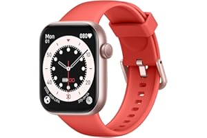 AcclaFit Smartwatch Uomo Donna, 1.85" Full Touch Screen Smartwatch con Effettua/Risposta Chiamate, Fitness Tracker con Pressione Sanguigna e Monitor Sonno, 140+ Sport Step Counter per Android iOS