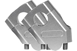 GXFCASE Risere Guidon Moto Élévateur Guidon Moto, 22mm 28mm, Pince rehaussement pour Motocross, Accessoires Moto Pit Bike Rehausse Guidon Moto(22mm Silver)