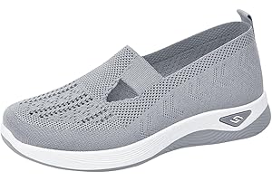 ZUOYUE Chaussure De Sport Femme Orthopédiques Mode Air Running Course Chaussures sans Lacet Ete Outdoor Casual Mesh Respirant Confort Legere Sneakers Chaussures De Marche AntidéRapantes à Coussin