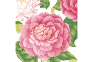 TIGERS ON THE LOOSE Paper Napkins for Decoupage, 4 Single Lunch Size Paper Napkins, Camellias