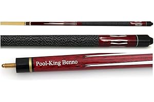 Ludomax Pool Queue Tycoon rot, langlebiger Billardqueue mit Gravur, Geschenk - Idee