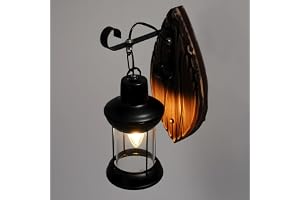 YyanLAK Vintage vägglampa, 150 x 360 mm, retro industriell vägglampa, trädgårdsvägglampa i glas för varje bar, kafé, vintage