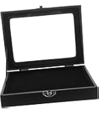 Pin Display Case, Stofdichte glazen deksel Pin Collection Display met spons laag, Medal Shadow Box Frame voor militaire medailles, strand tags, sieraden Pins