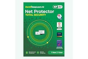 Net Protector Antivirus - Total Security 2026 | Windows PC/Laptop | 1 Year - 1 PC with ZeroVDeepLearn Ai (Email Delivery in 1 Hour - No CD)