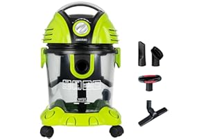 Cecotec Aspirador de Sólidos y Líquidos sin Bolsas Wet&Dry T. 1200W, 7 Metros de Radio de Acción, Capacidad 15 L, Filtro HEPA y Filtro de Agua, Regulador de Potencia, Soplador, 5 Accesorios