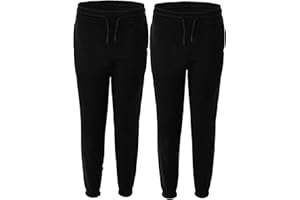 PANZY Boys Girls Children Kids School Jog Pants Sports Games Fleece PE Joggers Trouser Jogging Tracksuit Bottoms Regular fit 5-14 Years