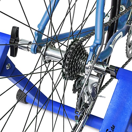 Relaxdays Fahrrad Rollentrainer inkl. Schaltung mit 6 Gänge für 26-28″, bis zu 120 Kg belastbar, Heimtrainer Fahrrad für Indoor Fahrradfahren zu Hause, Stahl - 5