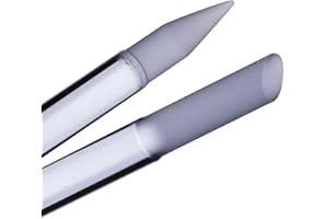 Glass Cuticle Pusher by Bona Fide Beauty, 1Pc Blue Gentle Czech Manicure Stick for Cuticle Remover, Long-Lasting and Double-Sided Reusable Glass Cuticle Stick