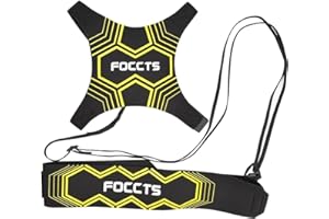 FOCCTS Trener kopania piłki nożnej, solo, pomoc treningowa, piłka nożna, doskonalenie umiejętności z neoprenowym pasem biodrowym dla osób w młodym wieku, dorosłych