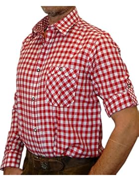 Trachtenhemd Sebastian kariert mit edlen Karo Kontrasten - Deutscher Hersteller -