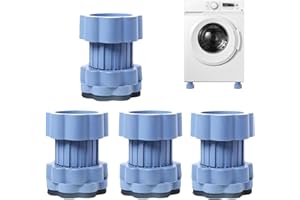LONGGAOGAO Universal Heightening Pad For Washing Machine Base, 2025 Neu Allgemeine Größe Schwingungsdämpfer Waschmaschine Unterlage,Waschmaschinen Matte Antirutschmatte Waschmaschine (1 Set (4 Stück)) [Energiekl