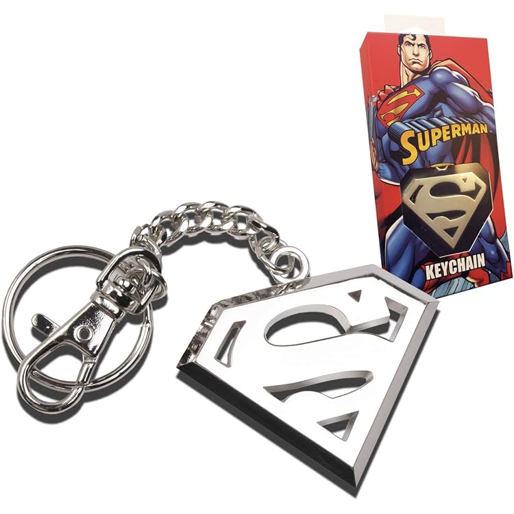 DC Shoes MONOGRAM Schlüsselanhänger – Superman Design In Knalligen Farben, Ca. 4 Cm Groß