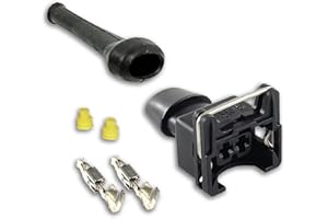 LE PALAIS DU BRICBRAC Connecteur injecteur - compatible Bosch EV1-2 broches (1)