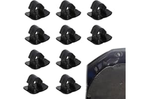 DDKY 10 Pezzi Tappo Cofano Isolante Clip Seat,Auto Cofano Isolamento Pad Titolare Clip,Plastica Cappuccio Cofano Isolamento Clip Rivetto Fermo Compatibile