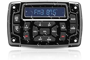 Geloo Boot Marine Stereo Wasserdicht MP3 Player AM/FM Radio Stereo Media Empfänger Yachten für Boote, Yachten,Marineboote