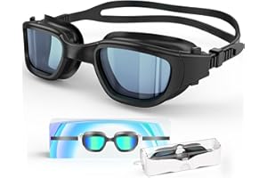 Zeligerstar Polarisiert Schwimmbrille, Anti-Beschlag Swimming Goggles für Erwachsene Jugendliche, Polarisierte UV-Schutzbrille Schwimmbrillen für Herren und Damen